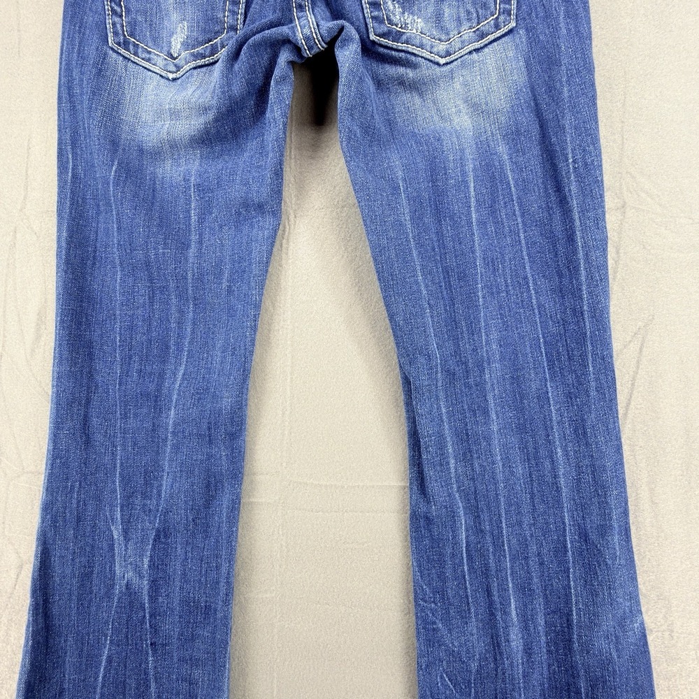 Miss Me Bootcut Jeans Womens Sz 28 29x31 Low Rise Cowgirl Western Rhinestone - Picture 7 of 16